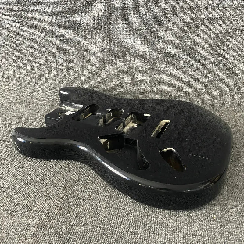 Lefty HSS Glossy Black Guitar Stratocaster Strat Style Body