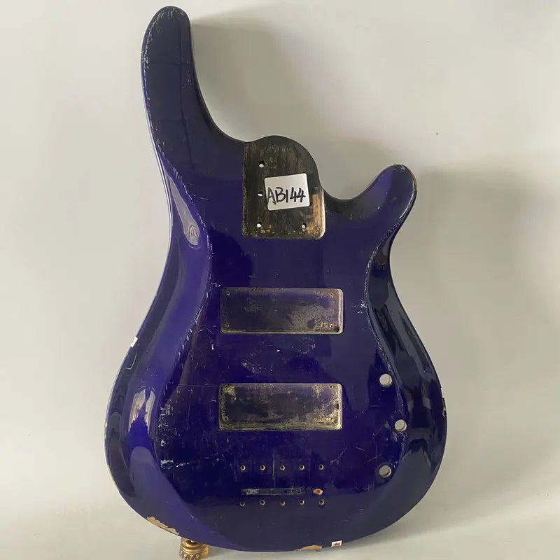 Blue 5 String Electric Bass Guitar Body DIY Project