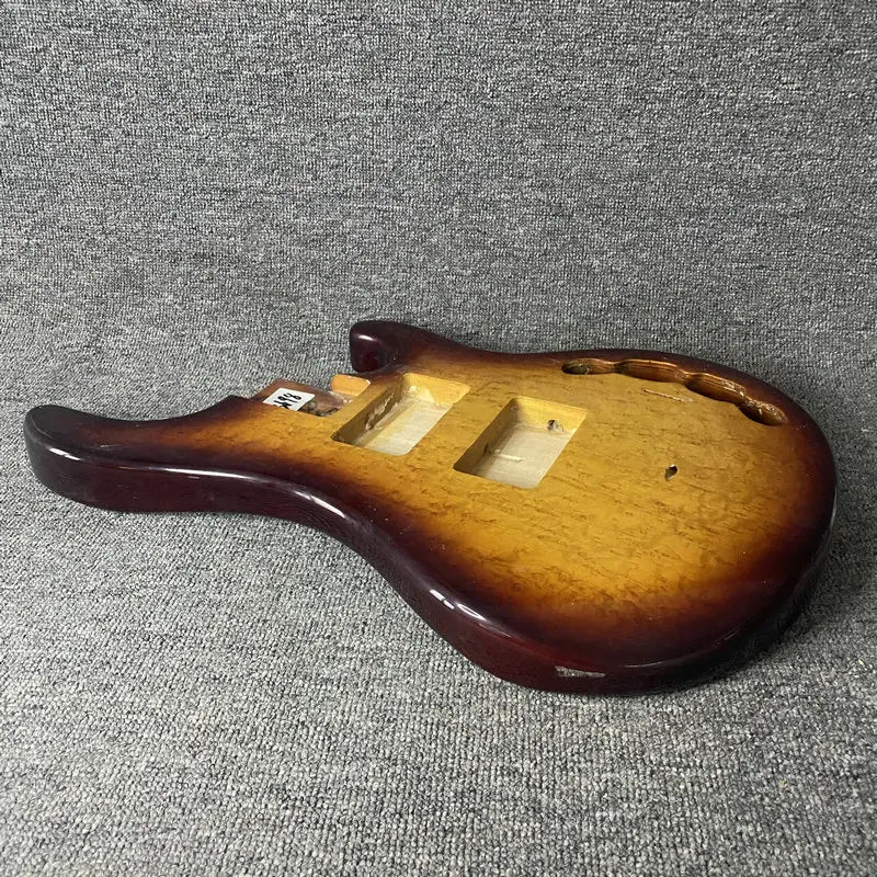 Basswood 4 String MM Bass Style Burl Wood Top Basswood Body