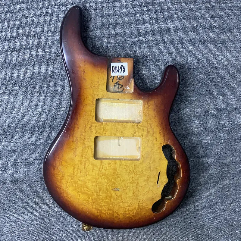 Basswood 4 String MM Bass Style Burl Wood Top Basswood Body