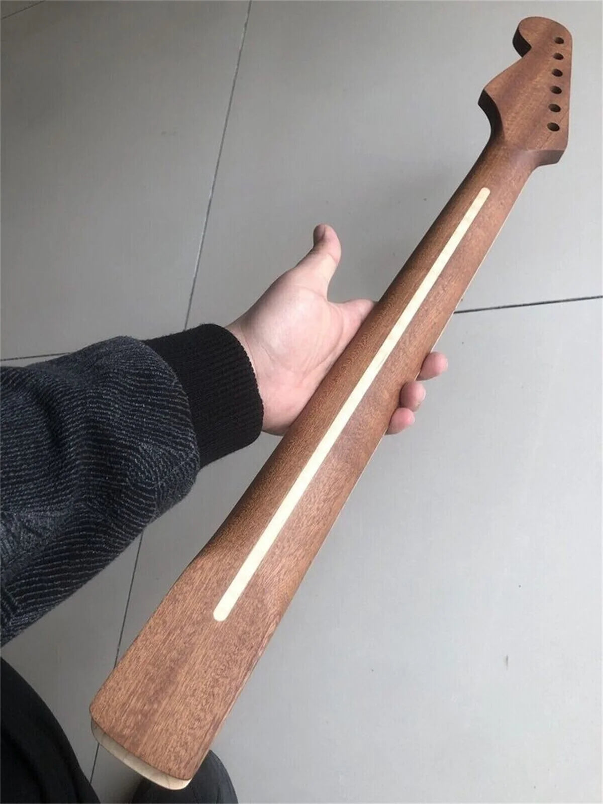 Mahogany Wood Stratocaster Strat Style Guitar Neck, Maple Fingerboard