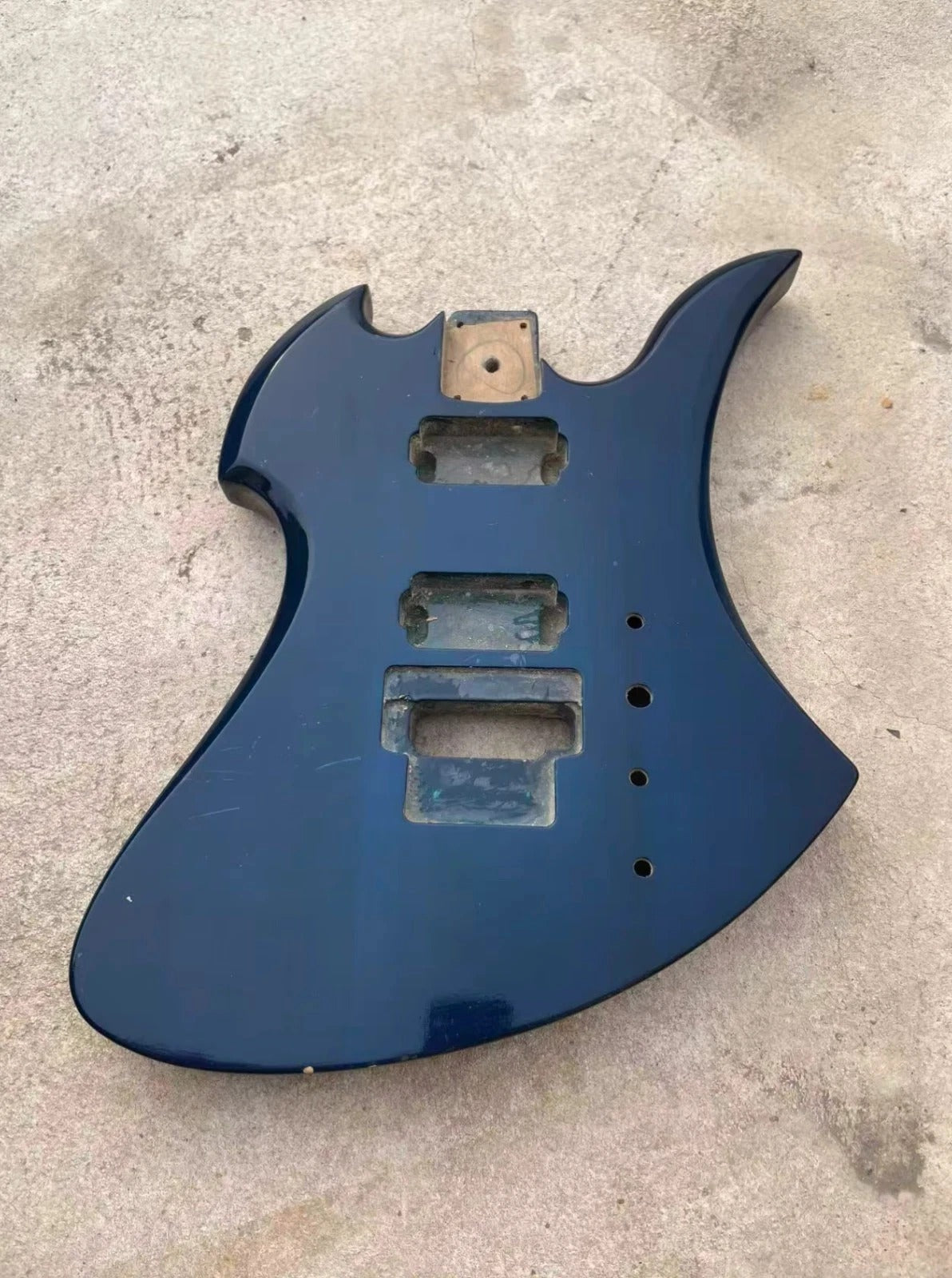Transparent Blue HH Guitar Basswood Body Fit Mockingbird Guitar