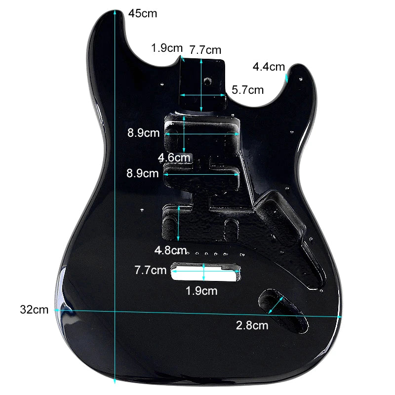 Metallic Finish Guitar Poplar Wood Body DIY Project For Stratocaster Strat DIY Project