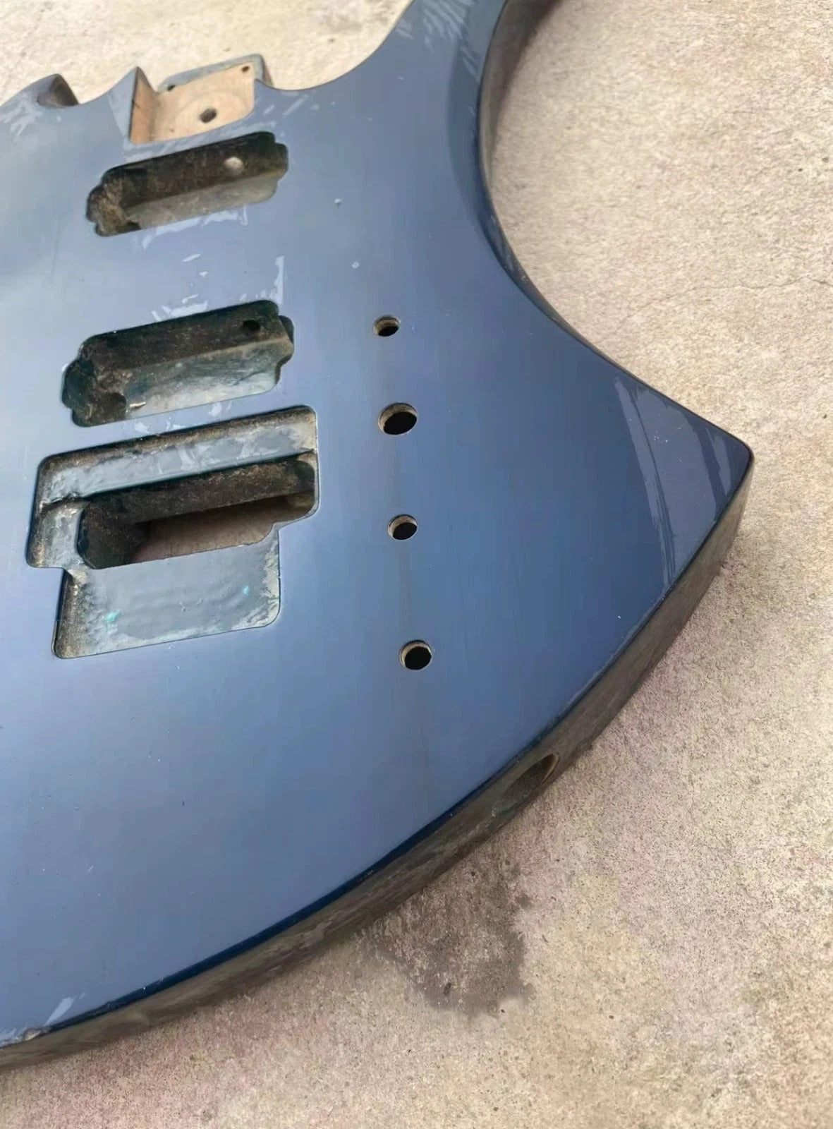 Transparent Blue HH Guitar Basswood Body Fit Mockingbird Guitar