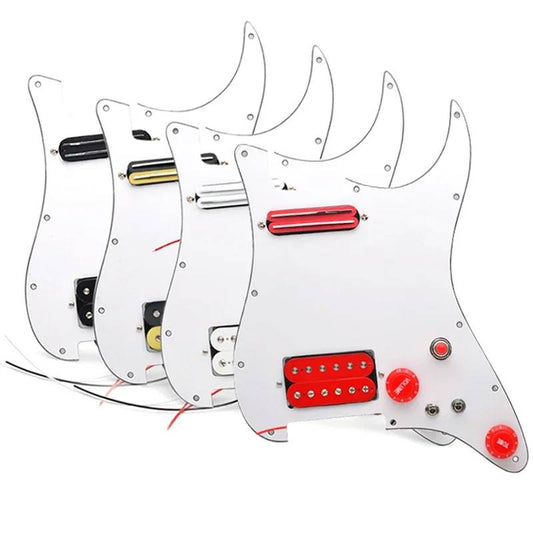 Alnico 5 Pickups SH Guitar Prewired Loaded Pickguard For Fender Stratocaster Strat