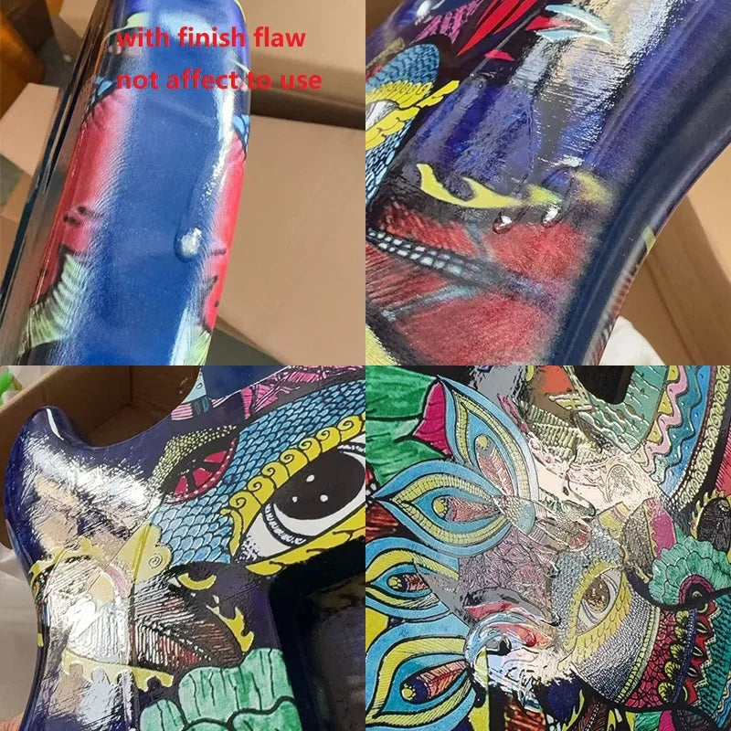 Metallic Finish Guitar Poplar Wood Body DIY Project For Stratocaster Strat DIY Project