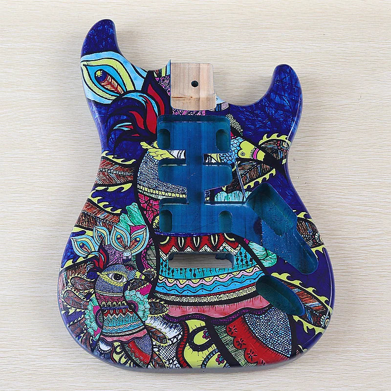 Metallic Finish Guitar Poplar Wood Body DIY Project For Stratocaster Strat DIY Project