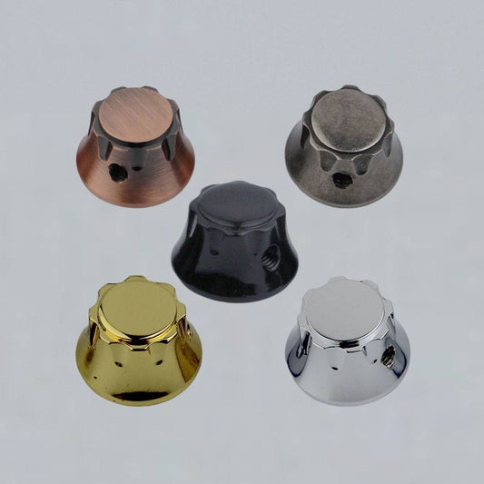 3pcs Guitar Metal Control Audio Volume Tone Knobs For Stratocaster Strat