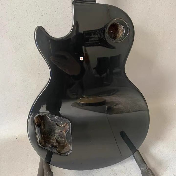 Glossy Black Guitar Single Cur Body with Neck Fit Les Paul LP