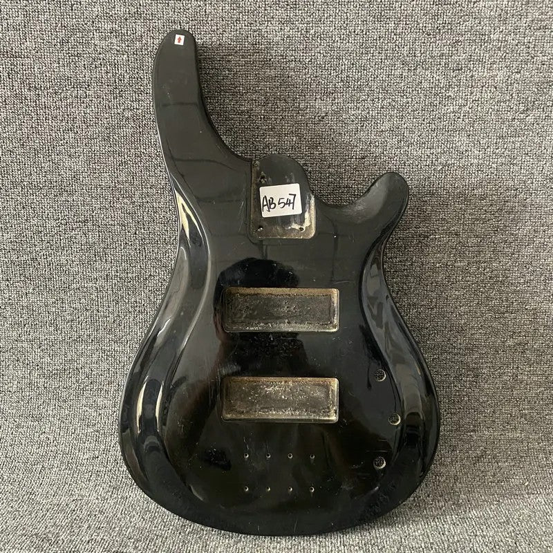Glossy Black Solid Basswood Bass Guitar Body DIY
