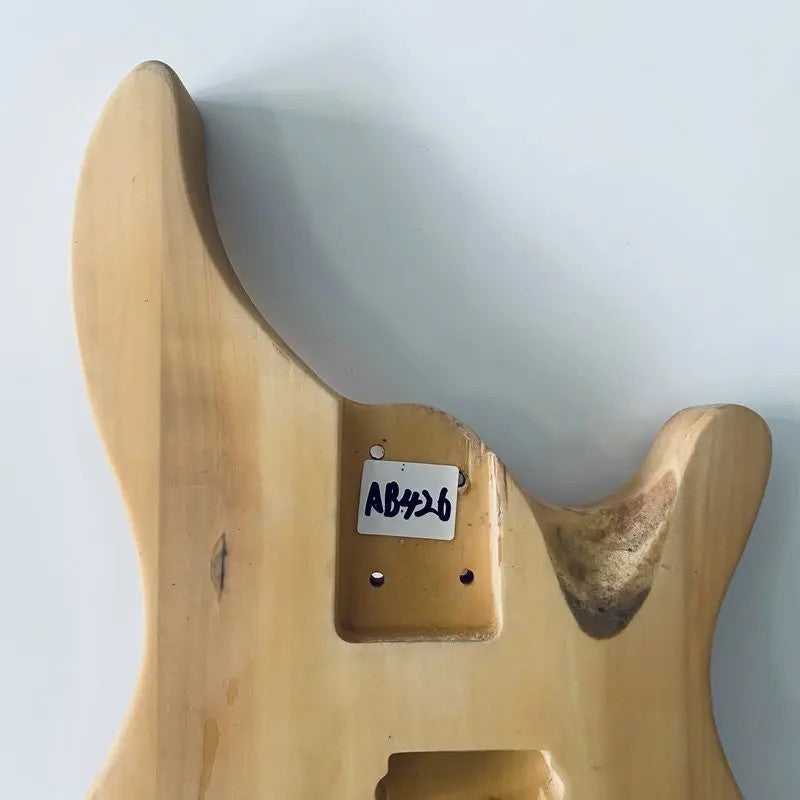 Solid Basswood 4 String Electric Bass Guitar Body