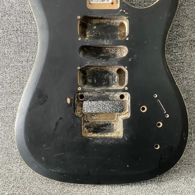HSH 7 String Guitar Basswood Body in Black
