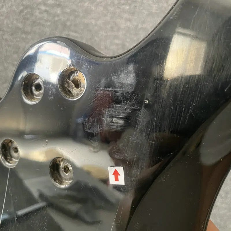 Glossy Black Solid Basswood Bass Guitar Body DIY