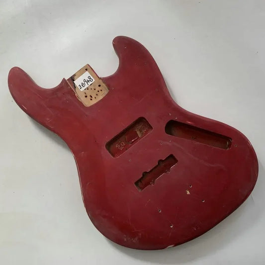 Red Bass Guitar Basswood Body Fit Jazz Bass