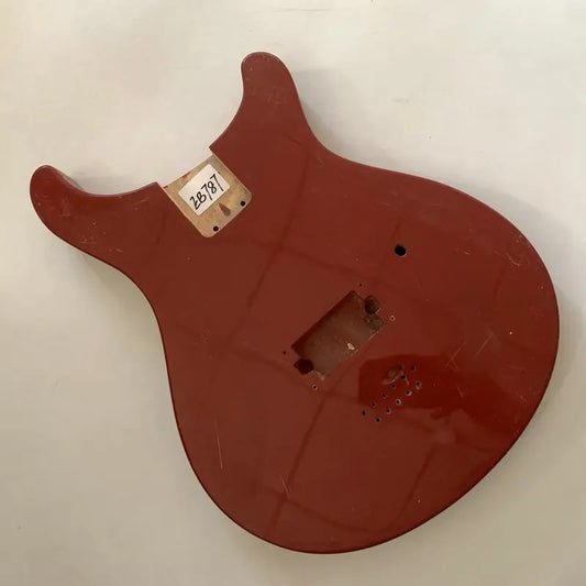 Red Double Cutaway Guitar Body DIY Project