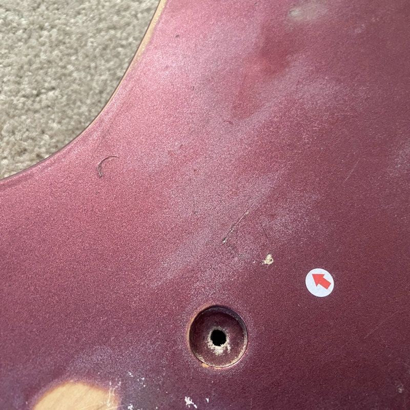 Red Basswood 4/5 String Electric Bass Body