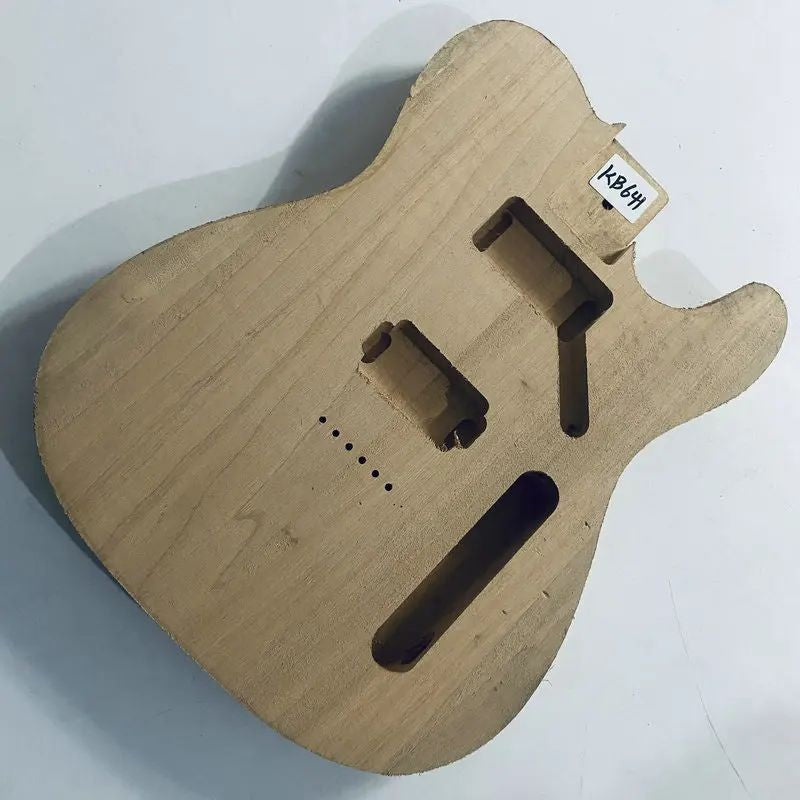 Basswood Unfinished DIY Project Guitar Body, String Through Bridge Fit