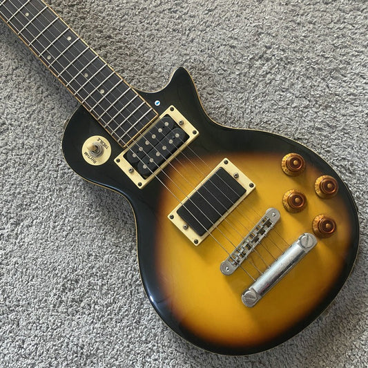 Mini Electric Guitar Sunburst Finish, Solid Basswood Body, Maple Neck