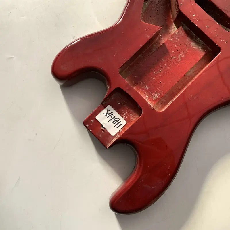 Red DIY Project Basswood Guitar Body Fit Stratocaster Strat