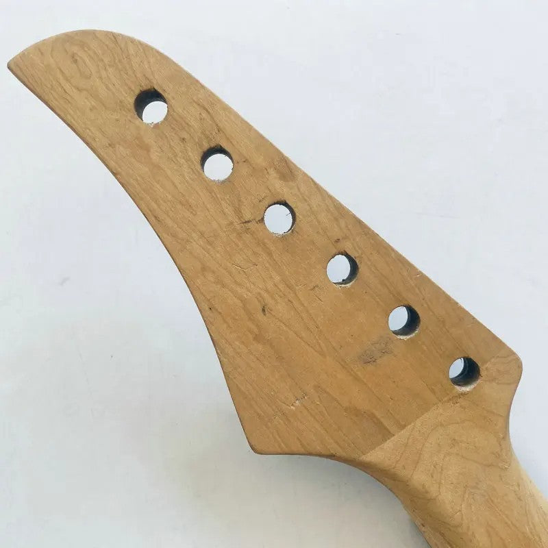 Black Electric Guitar DIY Project Maple Neck, Rosewood 24 Frets Finger