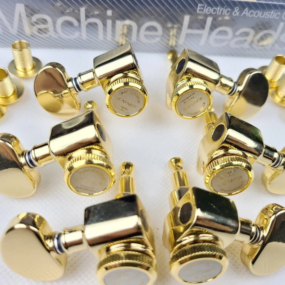 Gold 3x3 Locking Guitar Machine Heads Pegs Fit Ibanez,Epiphone,Washbur