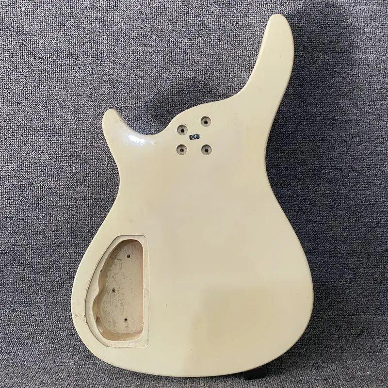 Cream White 4 String Bass Basswood Body