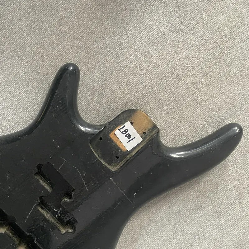 Black Lefty Basswood 4 String Electric Bass Body
