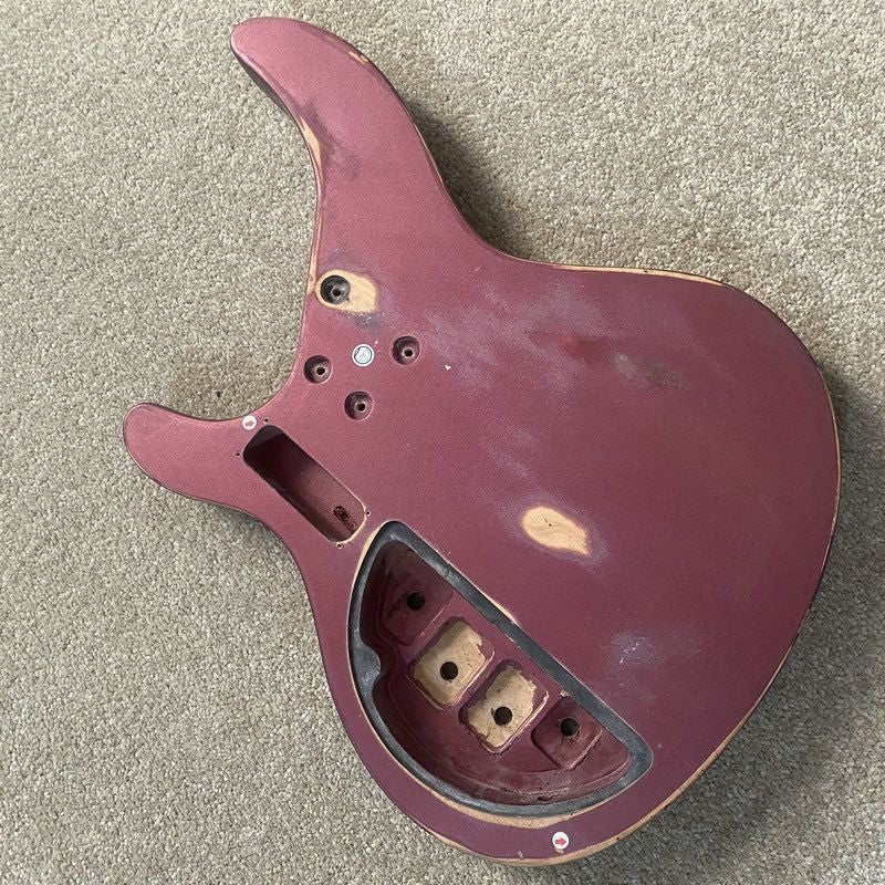 Red Basswood 4/5 String Electric Bass Body