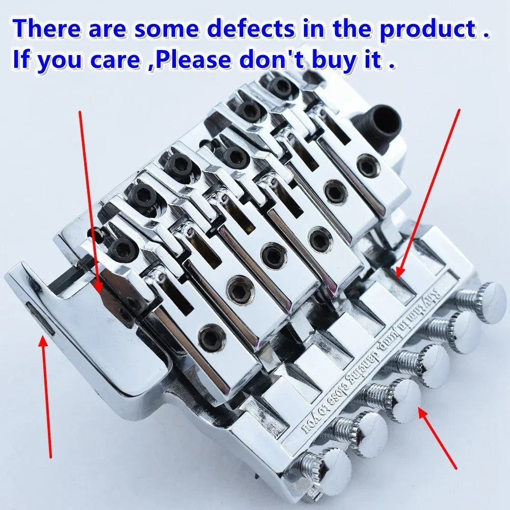 Chrome Double Locking Guitar Tremolo System Set Fit Ibanez,Washburn,Pe