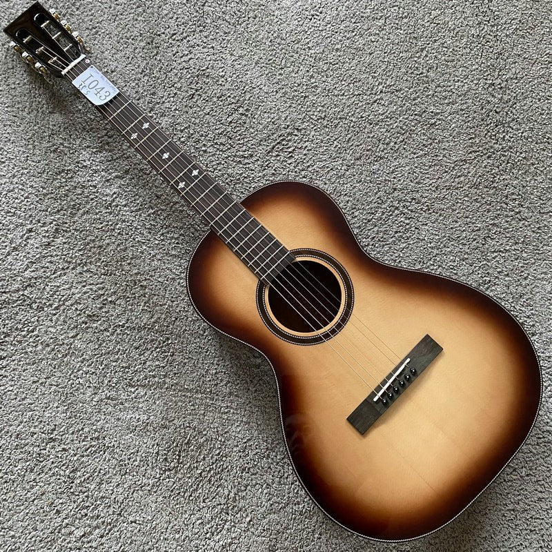 38 Inch Parlor Crossover Guitar, Spruce Top Body, Mahogany Neck