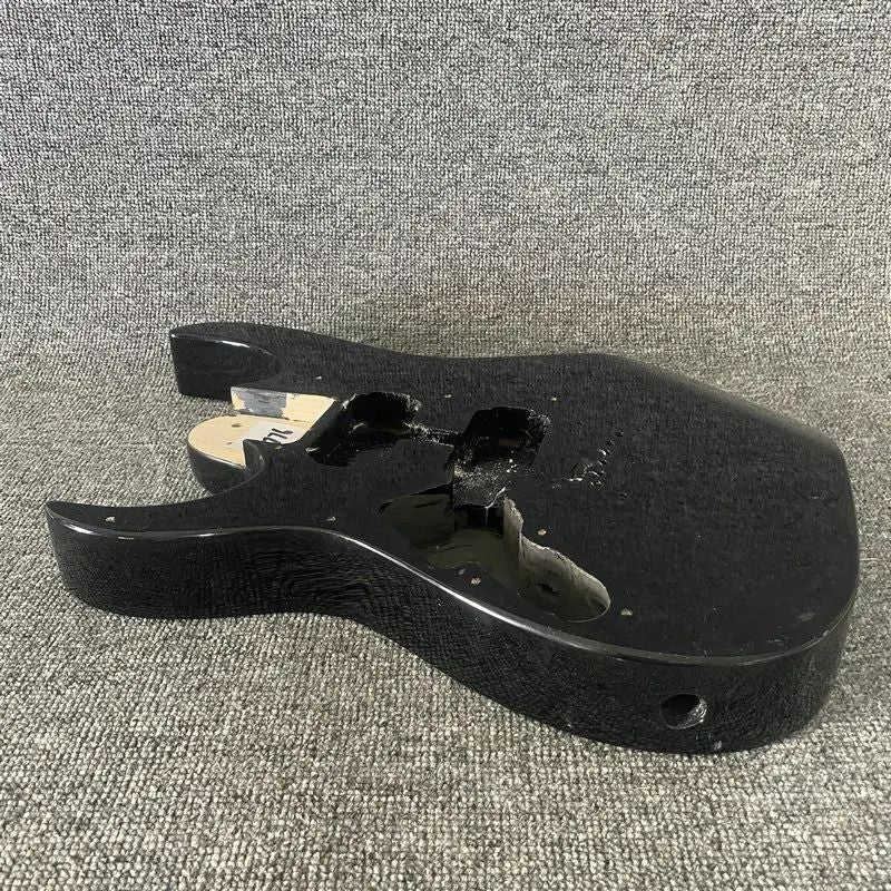 Glossy Black Basswood Guitar Left Hand Body