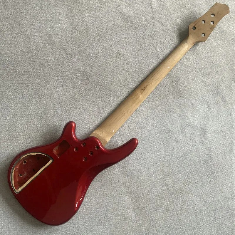 Tagima Red 5 String Bass Basswood Body with Maple Neck, Rosewood Finge