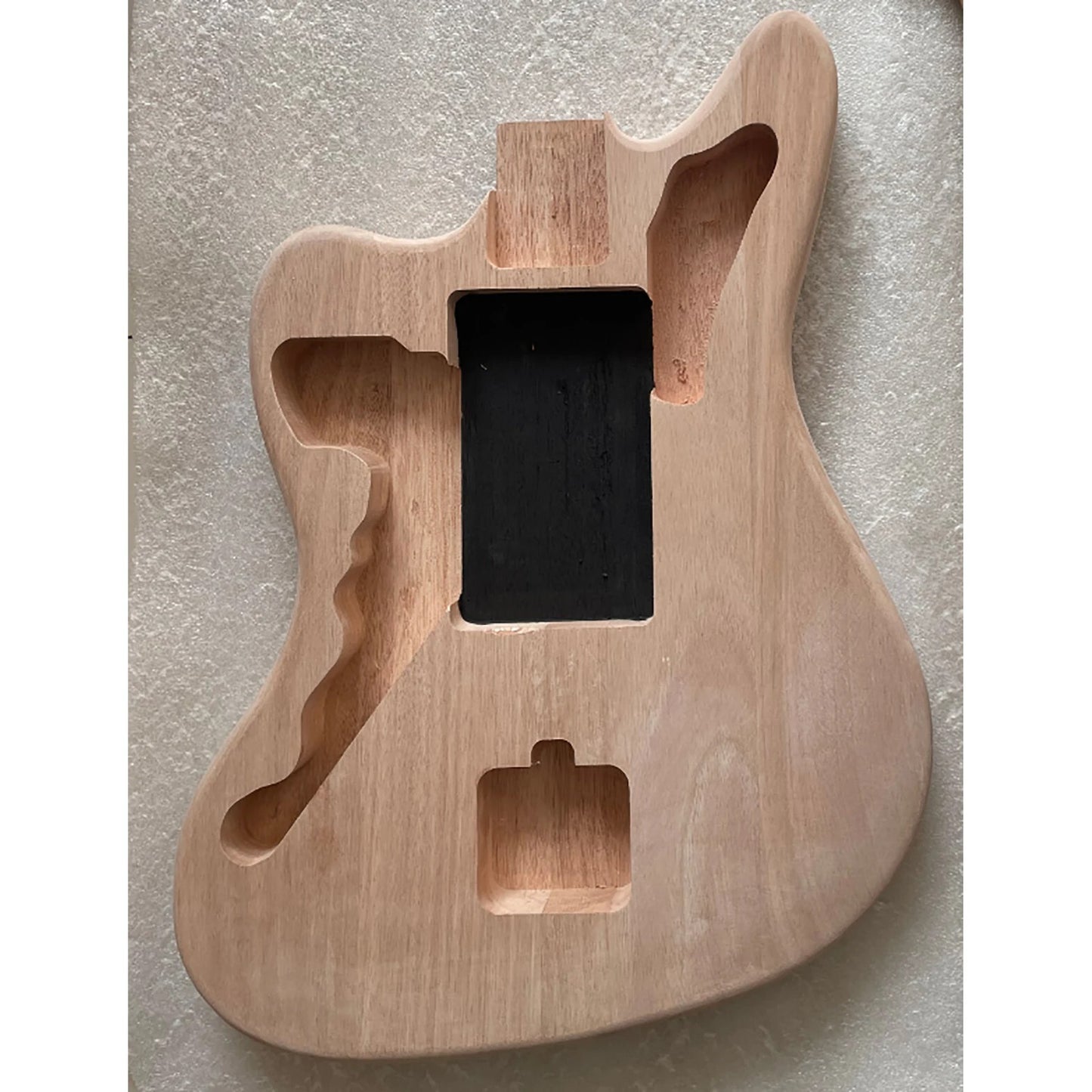 Unfinished Left Handed Mahogany Wood Guitar Body Fit Jazzmaster