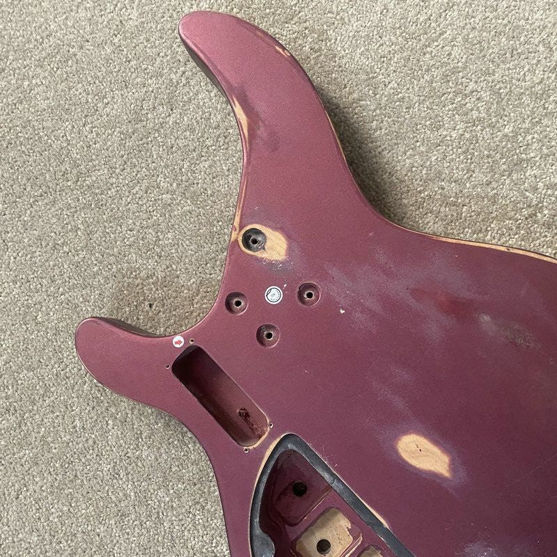 Red Basswood 4/5 String Electric Bass Body