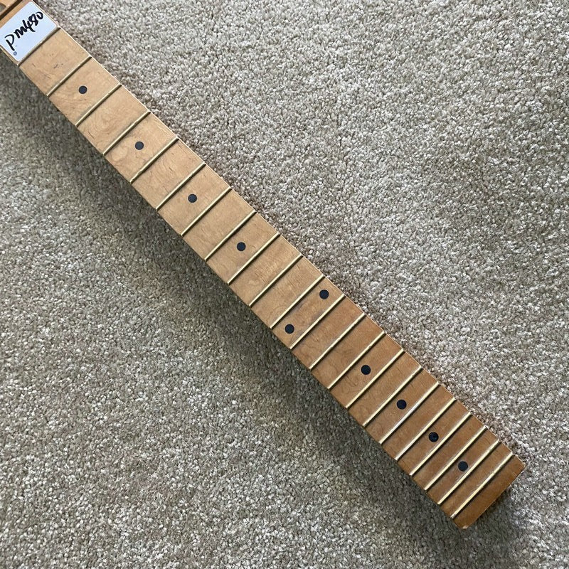 Maple Wood Lefty Guitar Neck, 22 Frets Fingerboard