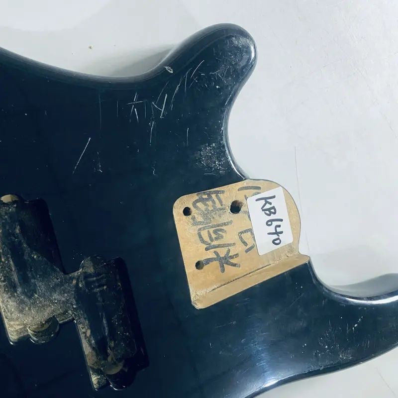 Black Left Handed 4 String Bass Basswood Body DIY Project