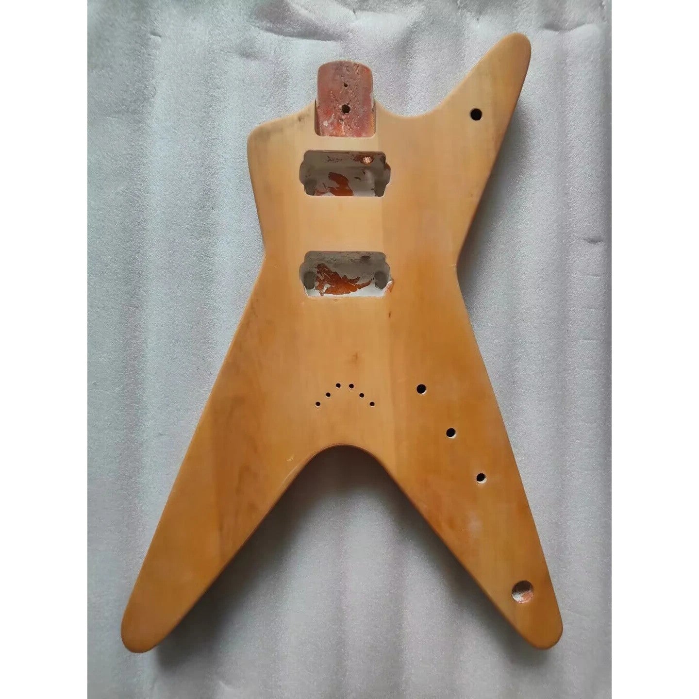 Basswood Guitar Solid Body DIY Project, String Through Bridge