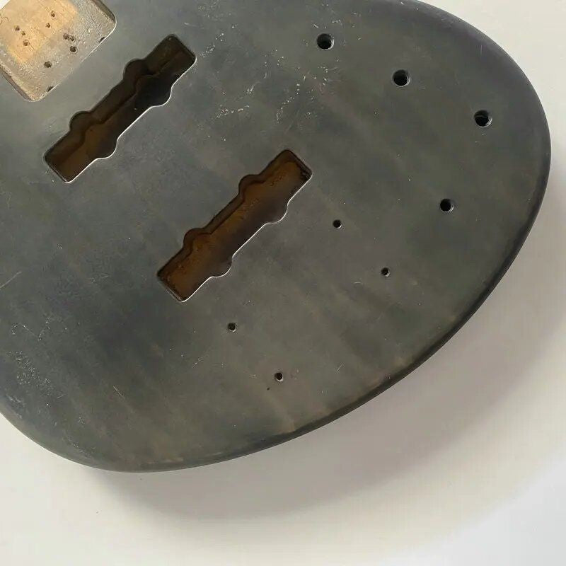 Black Basswood Electric Bass DIY Project Body