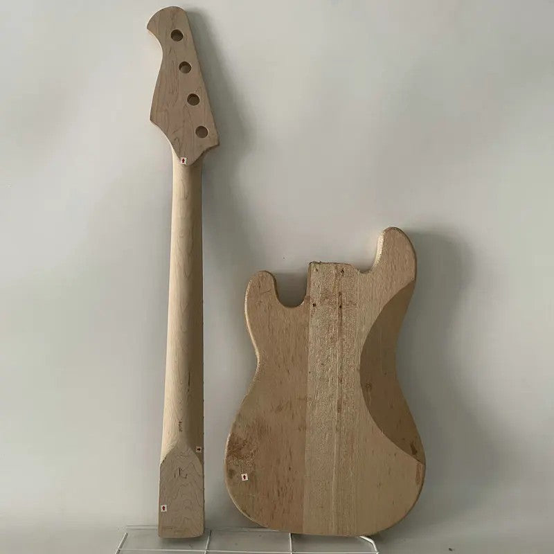 1 Set 4 String Bass Basswood Body with Maple Neck Fit Precision P Bass