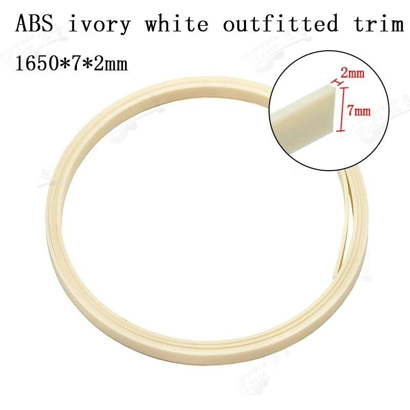 10 Piece Ivory Guitar Binding Figured Strips 1650x7x2MM