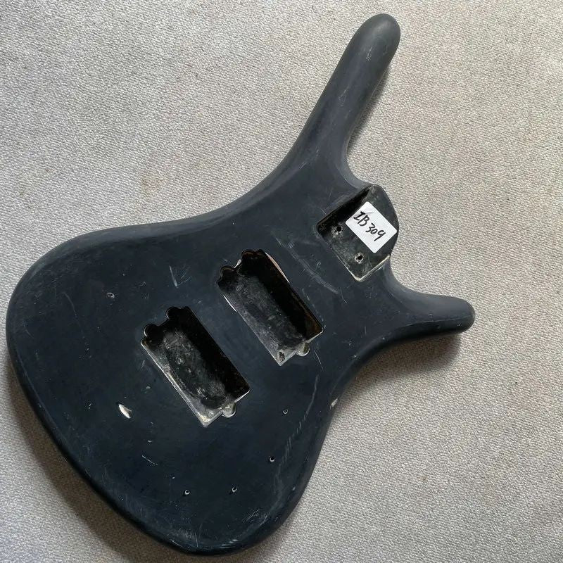 Black 4 String Bass Basswood Body Fit Warwick Bass DIY Project