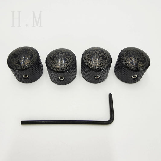 4pcs Screw In Guitar and Bass Control Knobs Fit Schecter,MusicMan,Fend