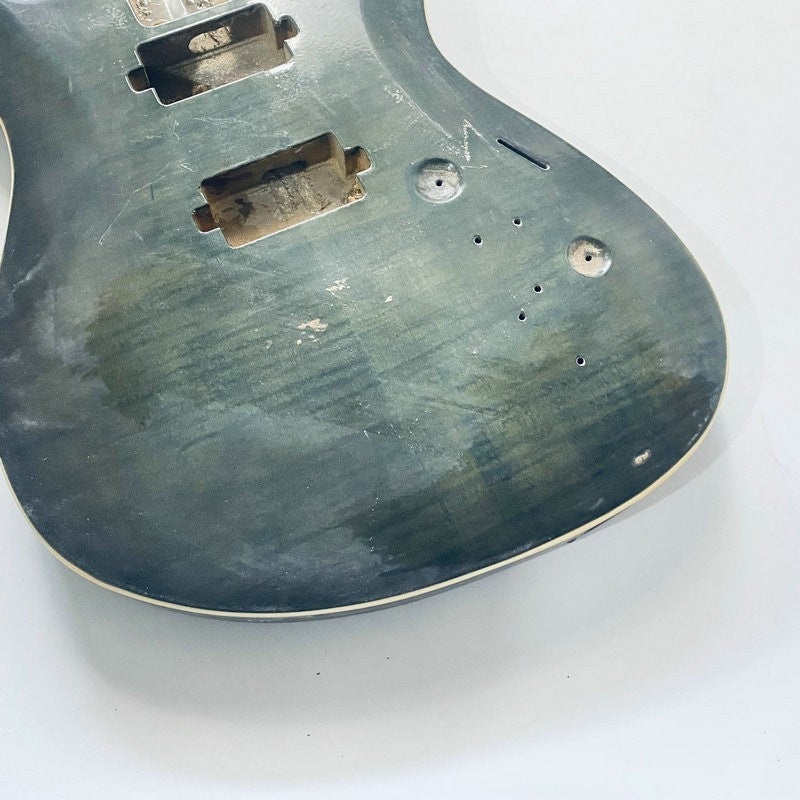 HH Basswood Guitar Double Cutaway Body with Tiger Maple Top DIY Projec