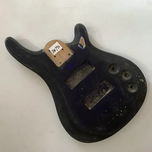 Black 5/6 String Electric Bass Okoume Wood Body