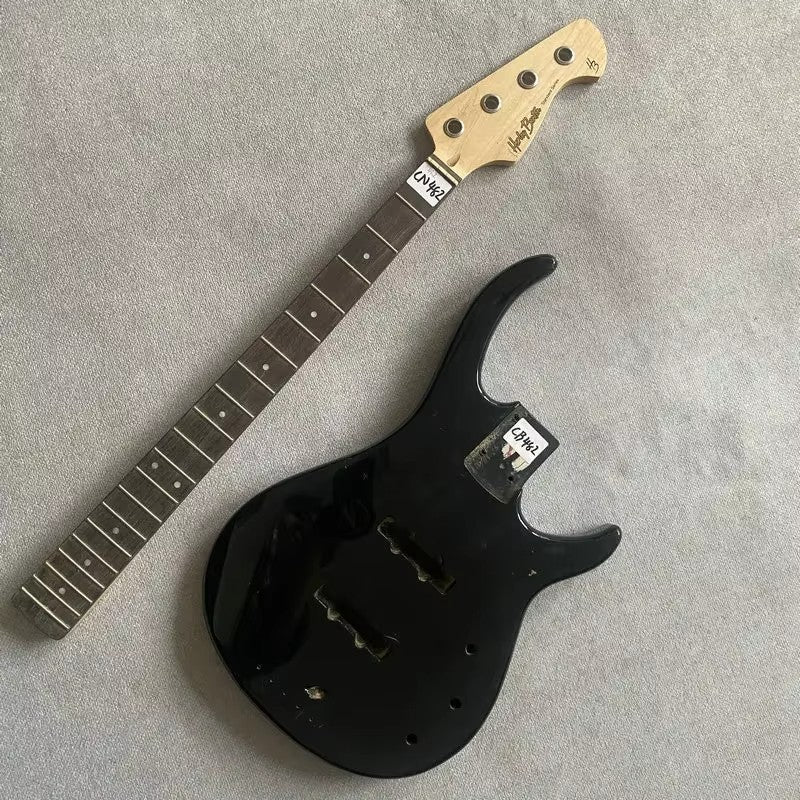 Black 4 String Bass Basswood Body with Maple Neck, Rosewood Fingerboar