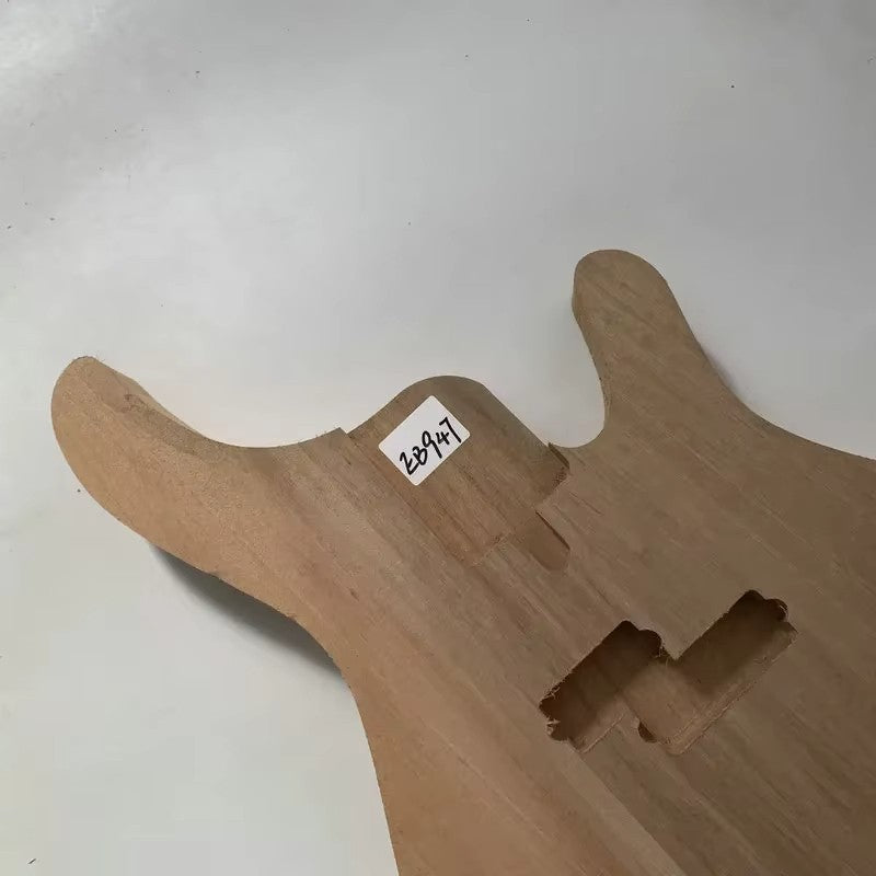 Solid Mahogany Wood Unfinished 4 String Bass Body