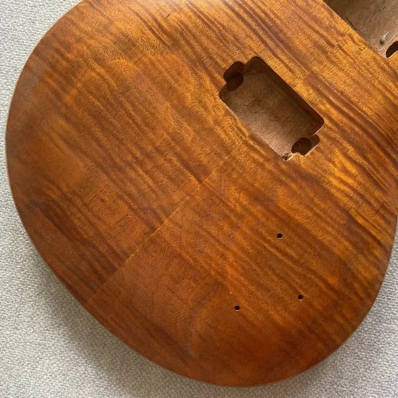 LAG Single Cut Guitar Body with Veneer Tiger Maple Top Fit Les Paul LP