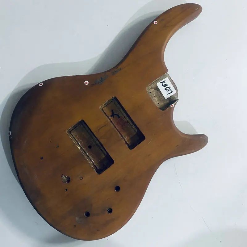 Brown DIY Project Electric Bass Basswood Body