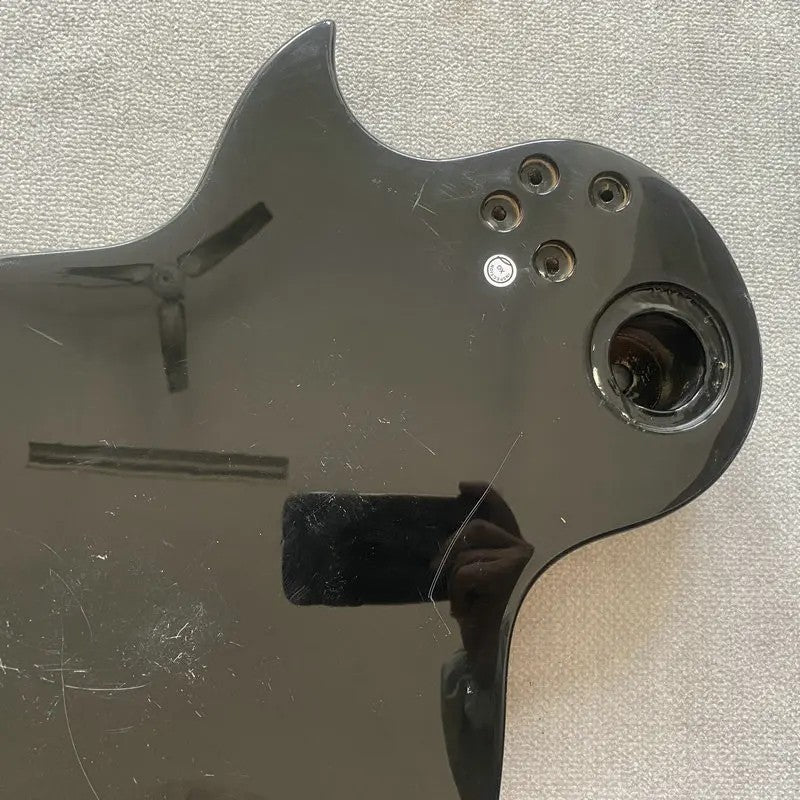 Gloss Black Basswood Guitar Body Fit LP Les Paul