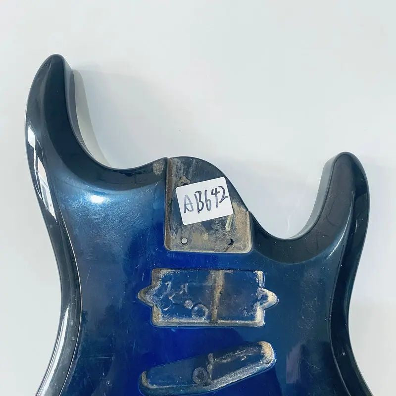 Blue Burst HSH Guitar Double Cutaway Body